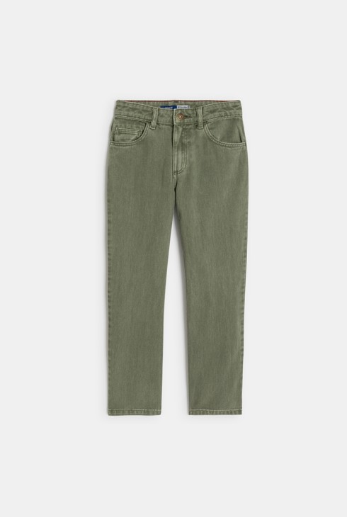 Vaquero regular verde caqui niño 1