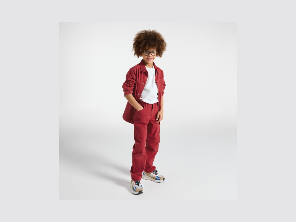 Rode regular jeans voor jongens 1