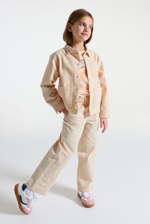 Workwear-Jacke hellrosa Mädchen 1