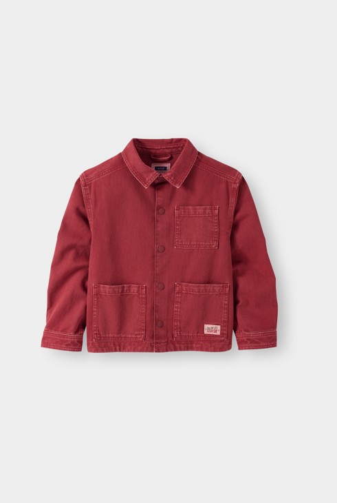 Veste workwear rouge fille 2
