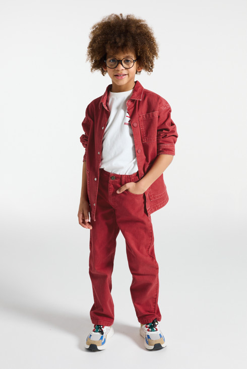 Veste workwear rouge fille 1