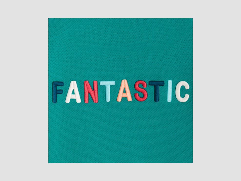 Sweat vert à message brodé Garçon 2