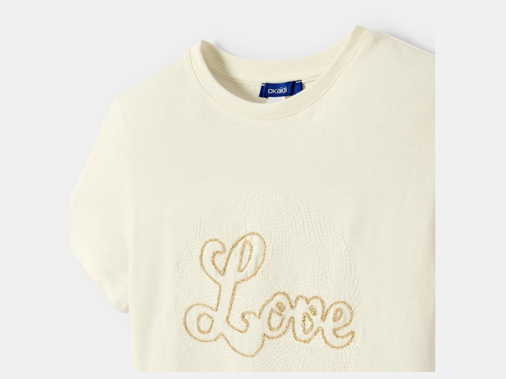Bjelkasta majica 'Love' za djevojčice 2