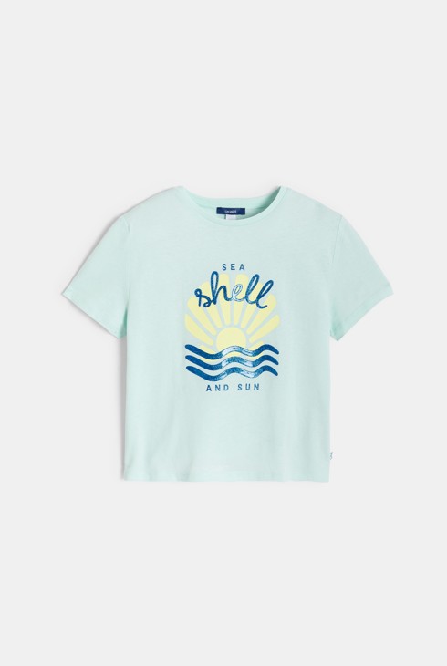 Samarreta estampada verda nena 1