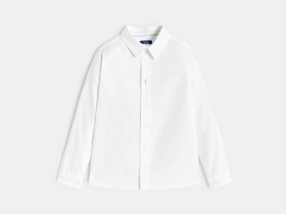 Chemise blanche manches longues Garçon 2
