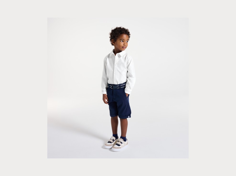 Chemise blanche manches longues Garçon 1