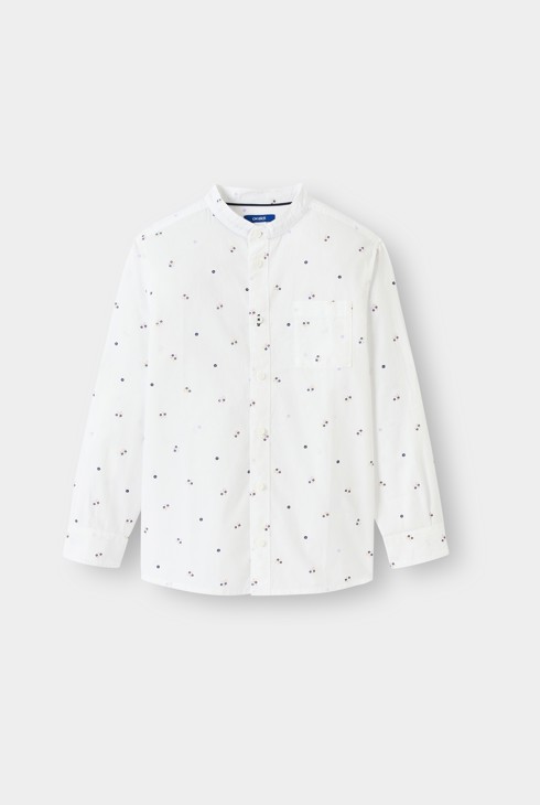 Camicia bianca con motivo per bambino 1