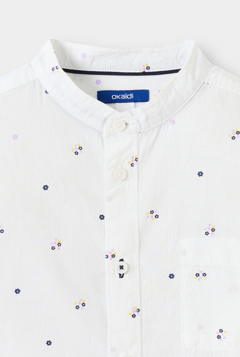 Camicia bianca con motivo per bambino 2