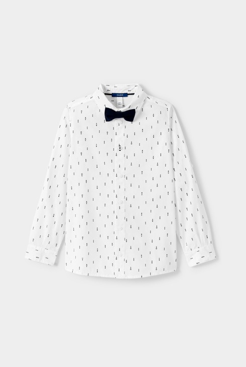 Chemise blanche nœud papillon Garçon 1