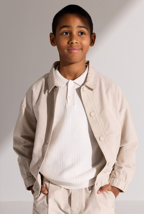 Beige jasje voor jongens 1