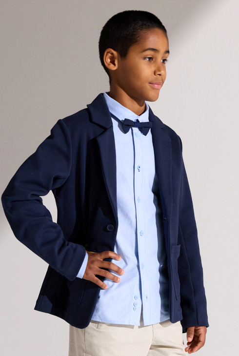 Marineblauwe blazer voor jongens 1