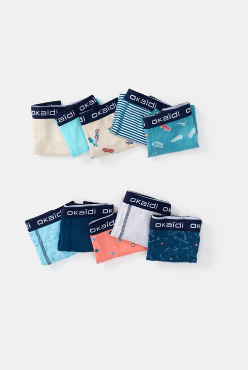 Boxers bleu garçon (lot de 5) 2