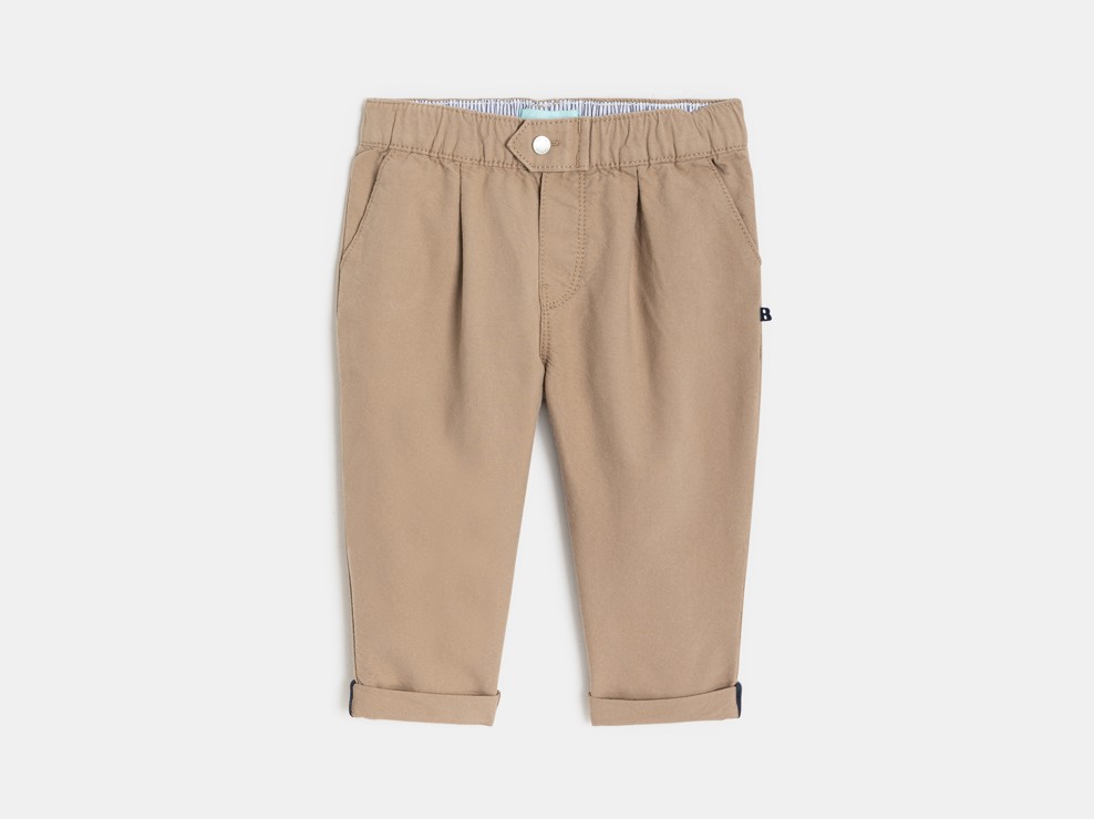 Pantalon à pinces beige bébé garçon 2