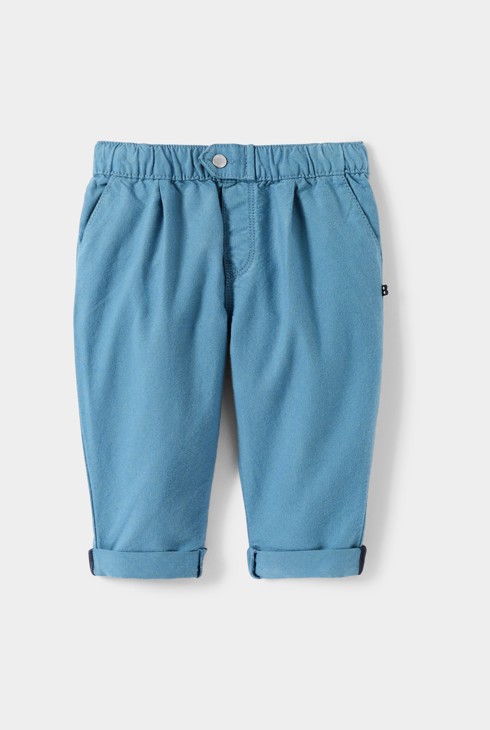 Pantalon à pinces bleu bébé garçon 1