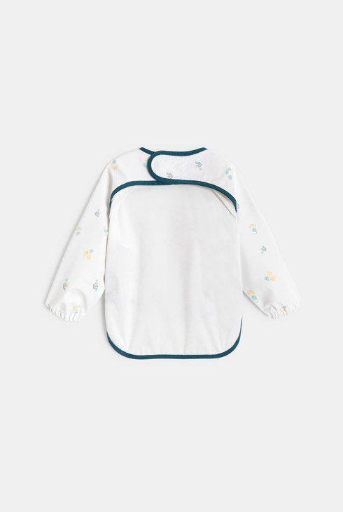 Fantovski bel slinček z dolgimi rokavi za dojenčke 2