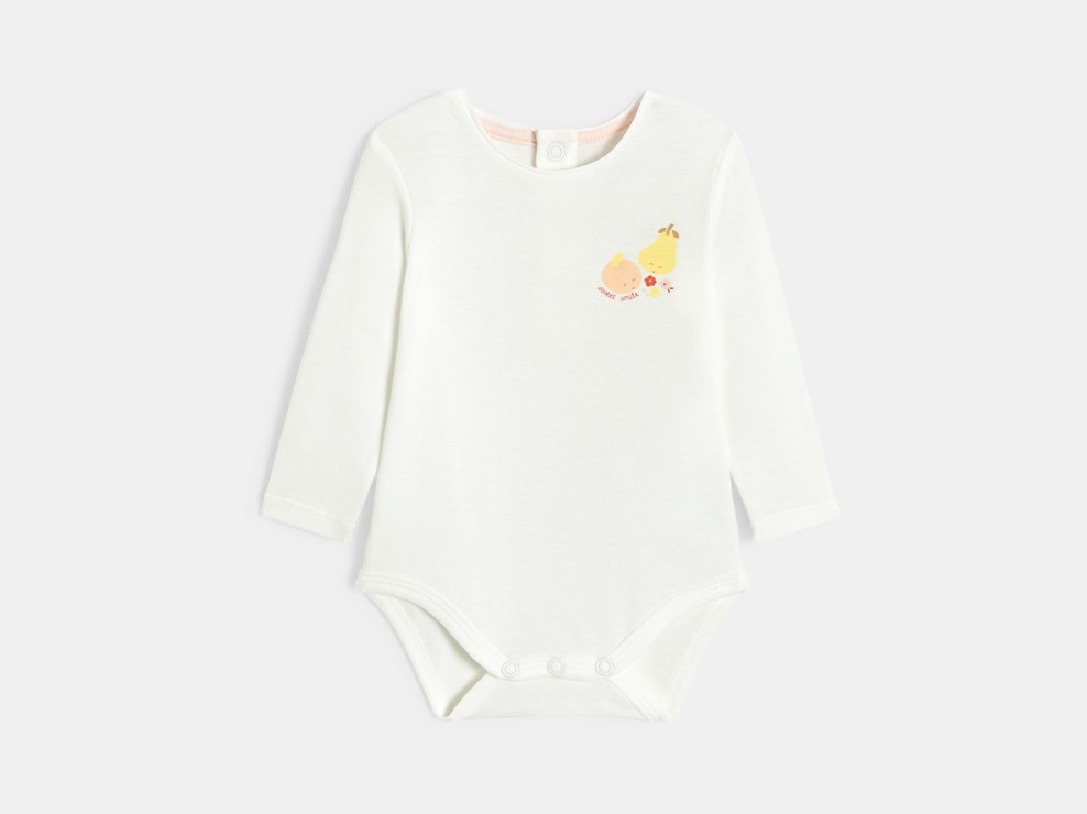 Ensemble salopette à motif fleuri multicolore bébé fille 2
