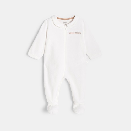 Dors-bien En Velours Blanc Mixte - Blanc Écru - 3M - OBAIBI