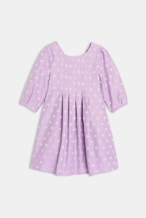 Robe violette à pois Fille 2