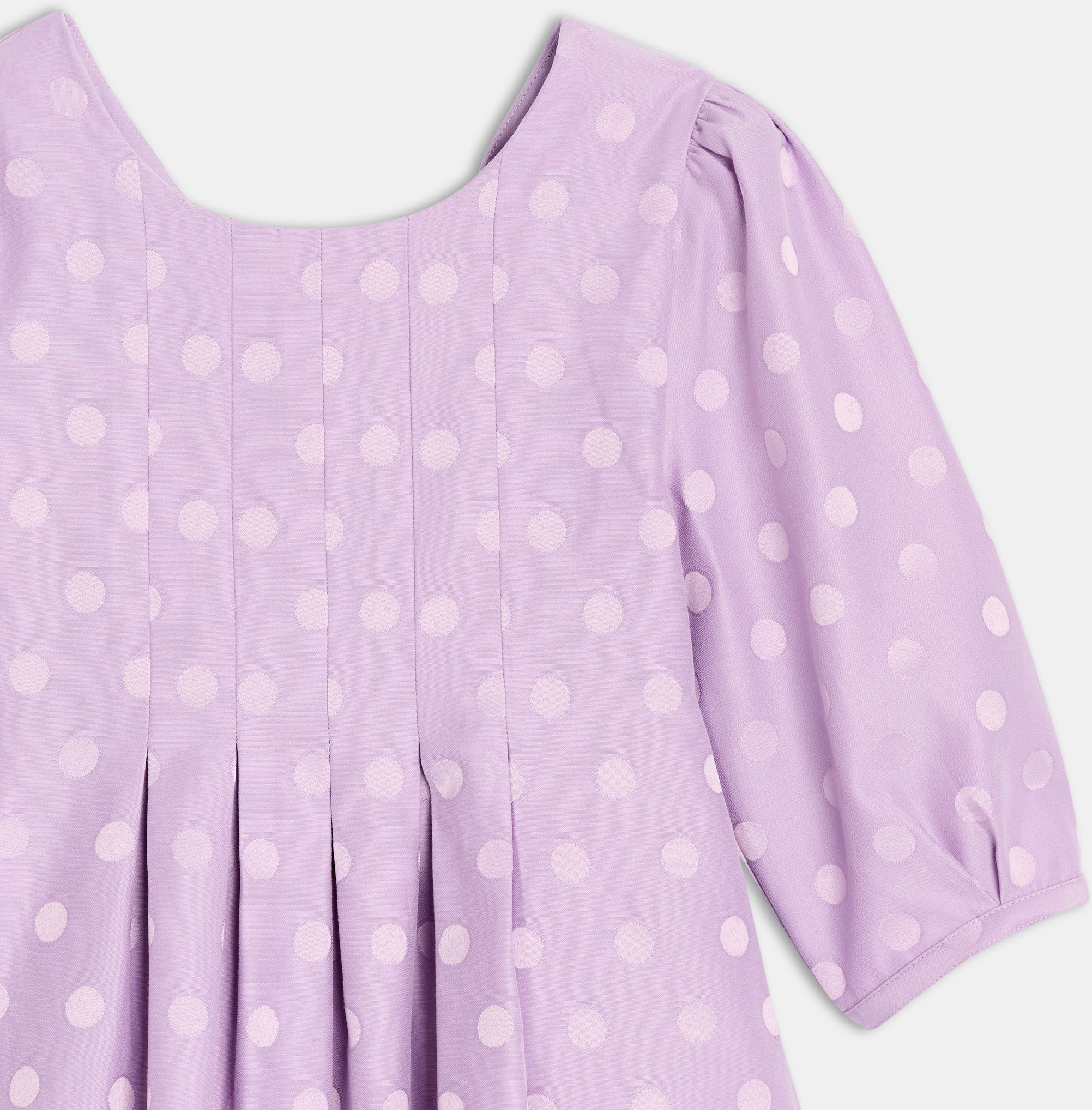 Robe violette à pois Fille