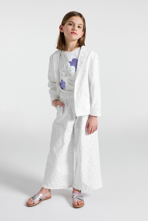 Blazer blanc fille 1