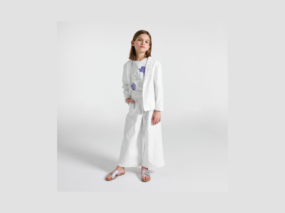 Blazer blanc fille 1