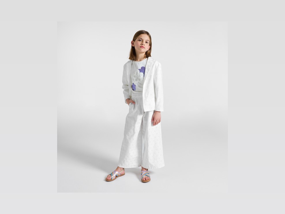 Blazer blanc fille 1