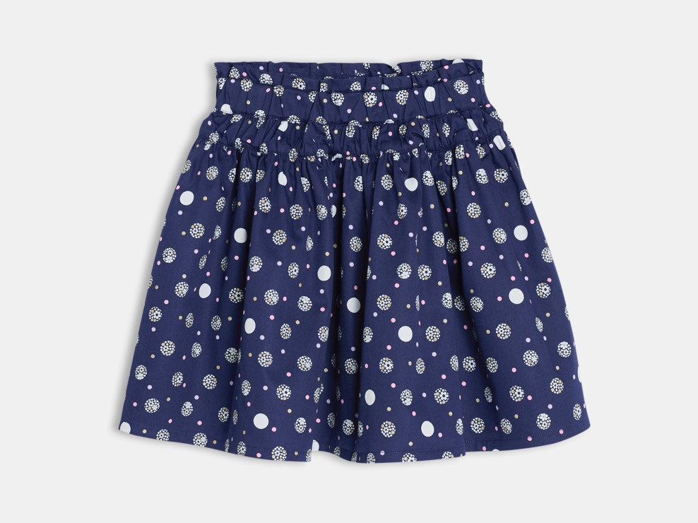 Jupe évasée bleu marine Fille 2