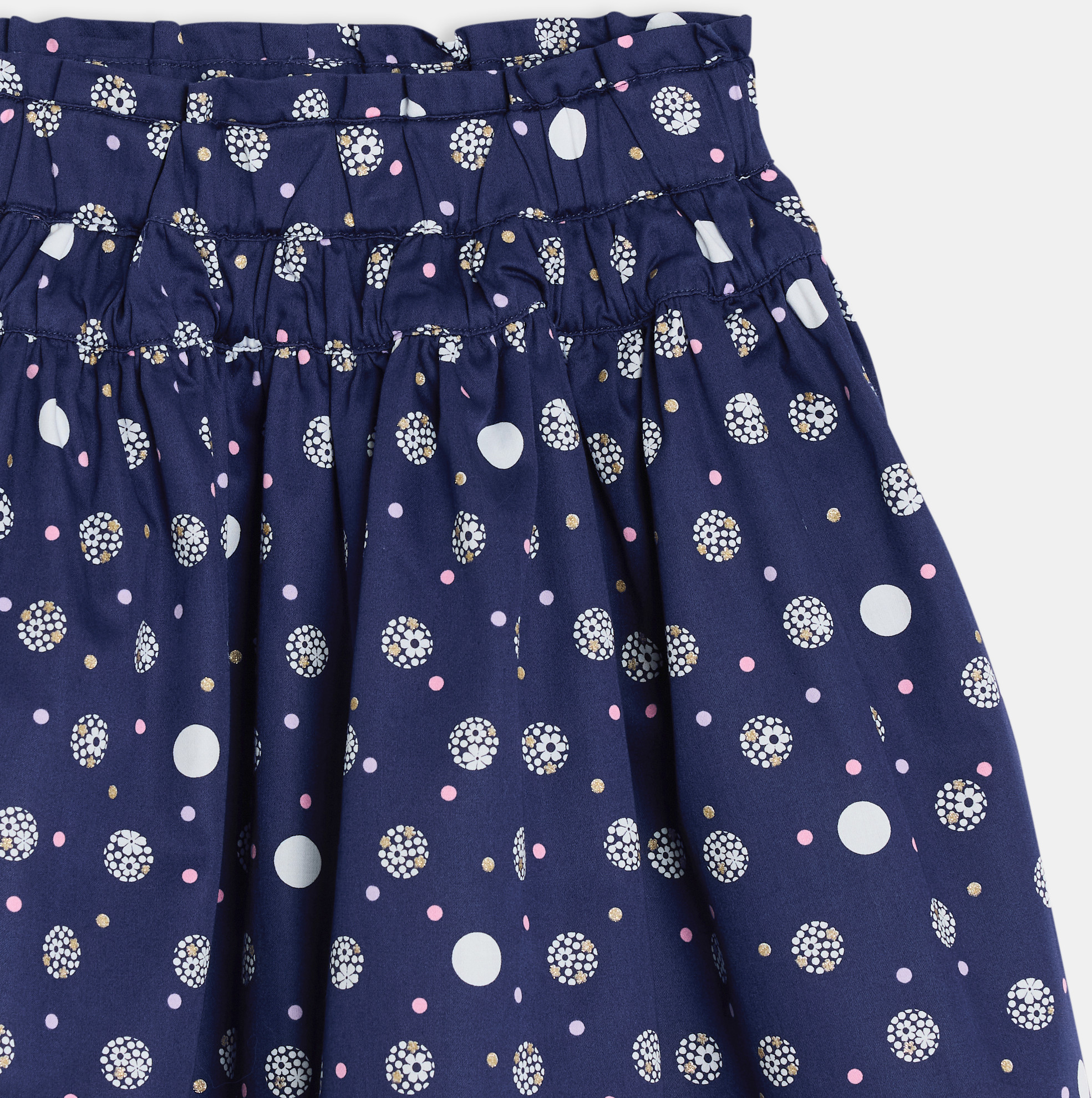 Jupe évasée bleu marine Fille