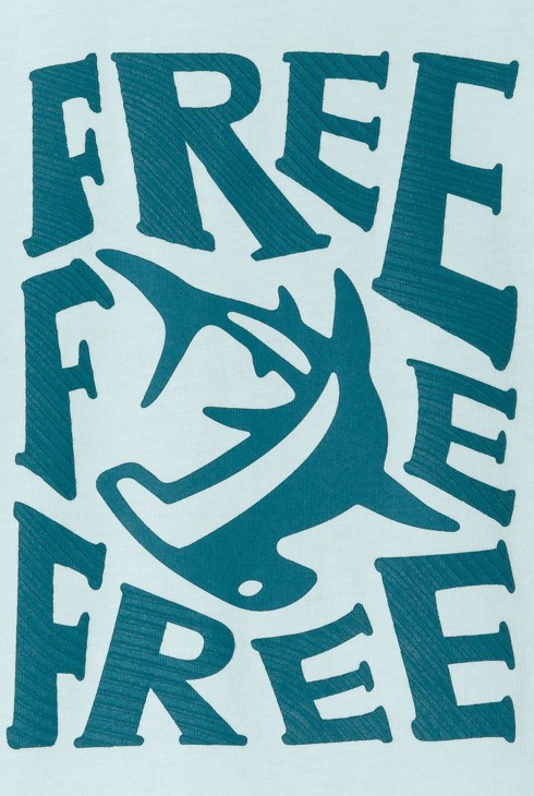 Camiseta tiburón azul niño 2