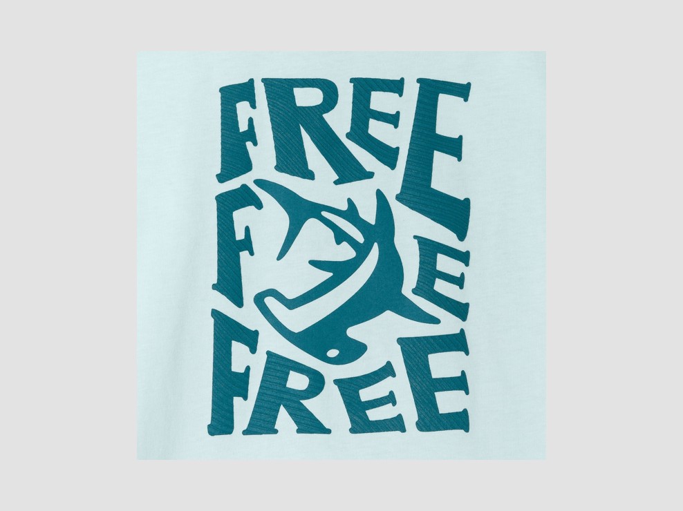 Blaues T-Shirt mit Haimotiv für Jungen 2