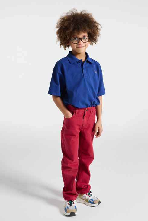 Polo bleu garçon 1