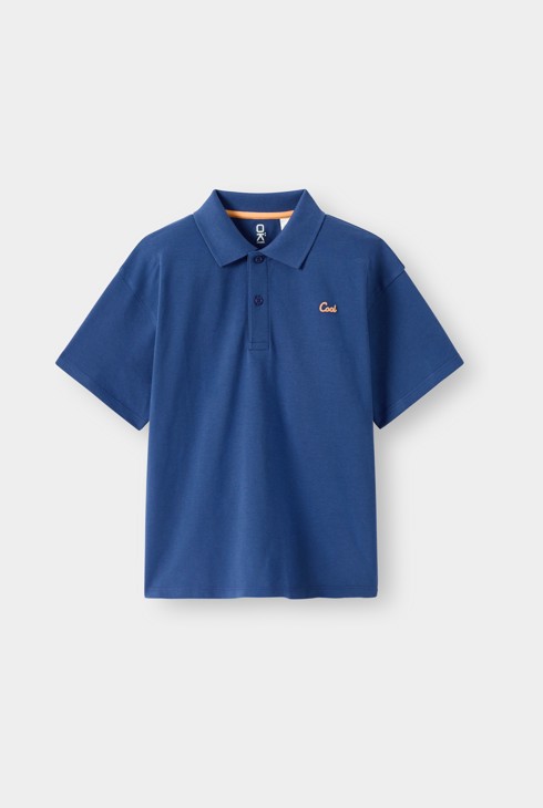 Polo bleu garçon 2