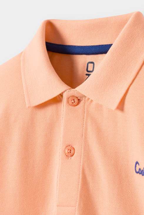 Polo orange garçon 2