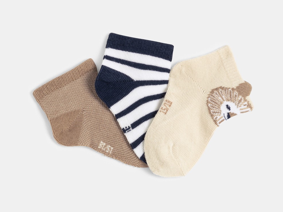 Lot de chaussettes basses multicolores pour bébé garçon 1
