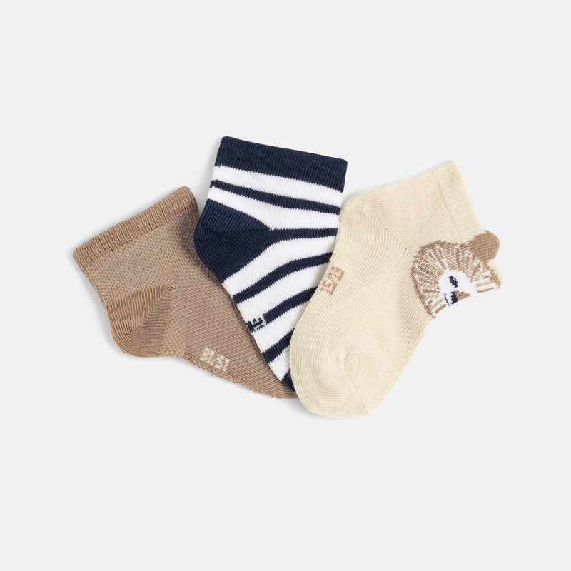 Set aus mehrfarbigen Kurzsocken für kleine Jungen