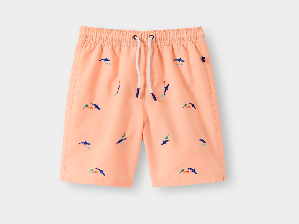 Short de bain requins rose garçon 1