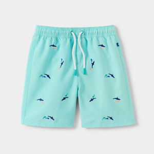 Short de bain imprimé requin bleu garçon