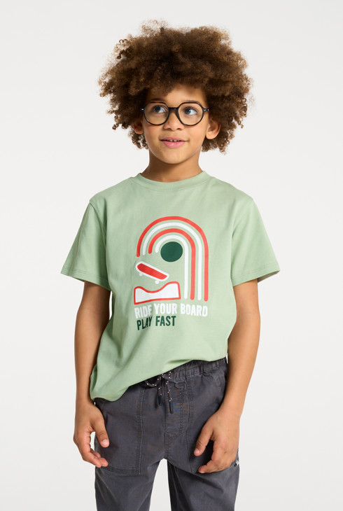 T-shirt skate vert garçon 1
