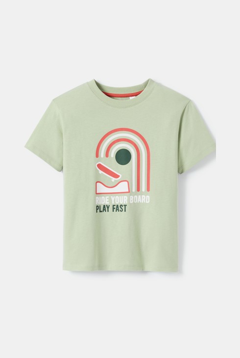 T-shirt skate vert garçon 2