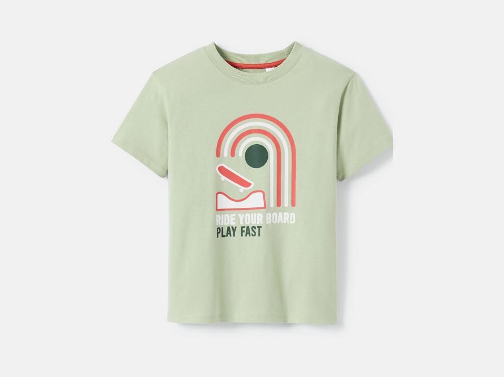 T-shirt skate vert garçon 2