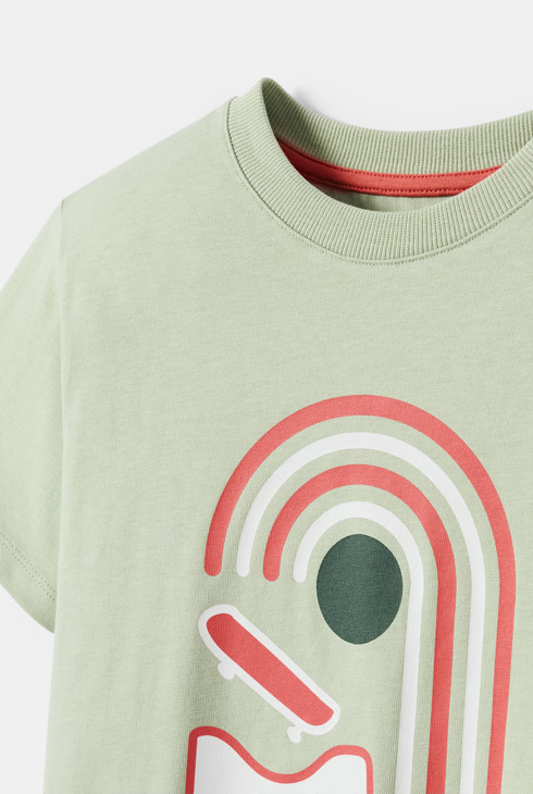 T-shirt skate vert garçon