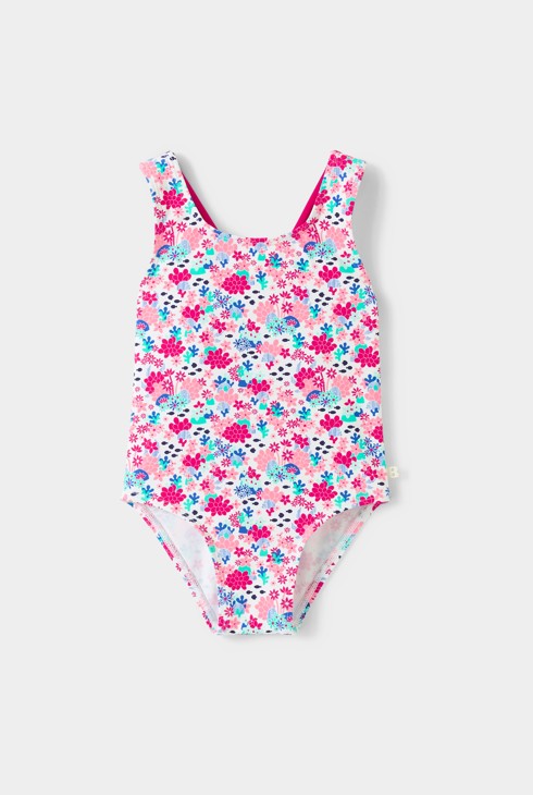 Girl's pink swimming costume 1