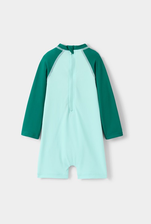 Groen zwempakje voor babyjongens 2