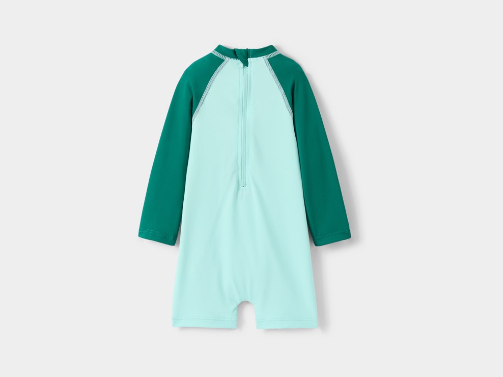 Tutina da bagno verde neonato 2