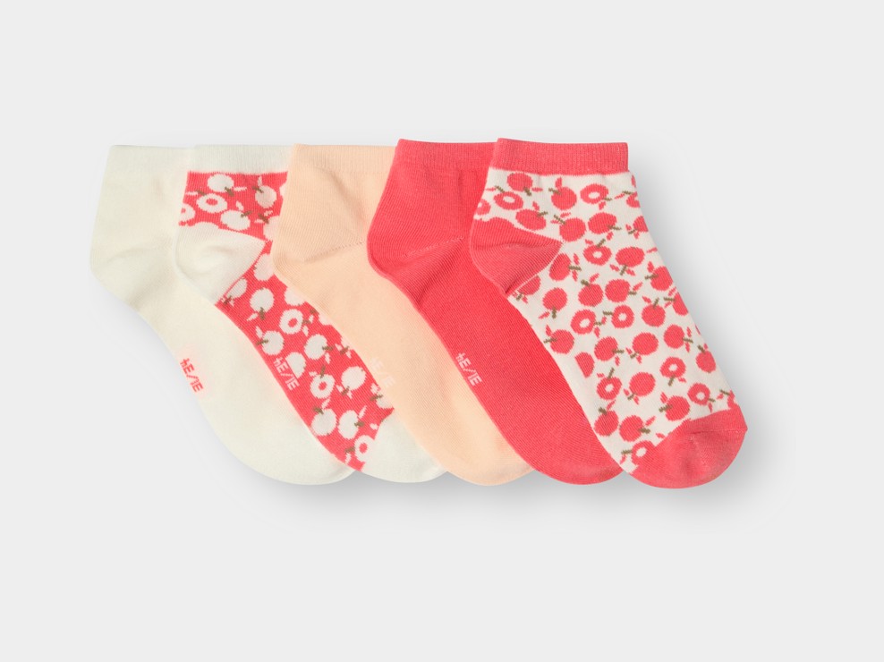 Lot de 5 chaussettes multicolores fille 1