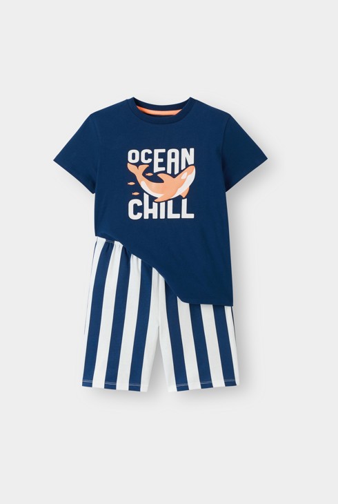 Ensemble de pyjama bleu garçon 2