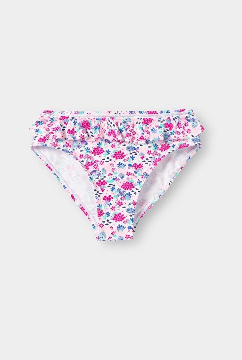 Braguita de baño de flores rosa niña 1