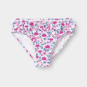 Culotte de bain fleurie rose fille