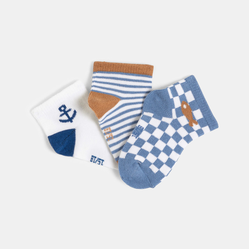 Set mehrfarbiger Socken für kleine Jungen