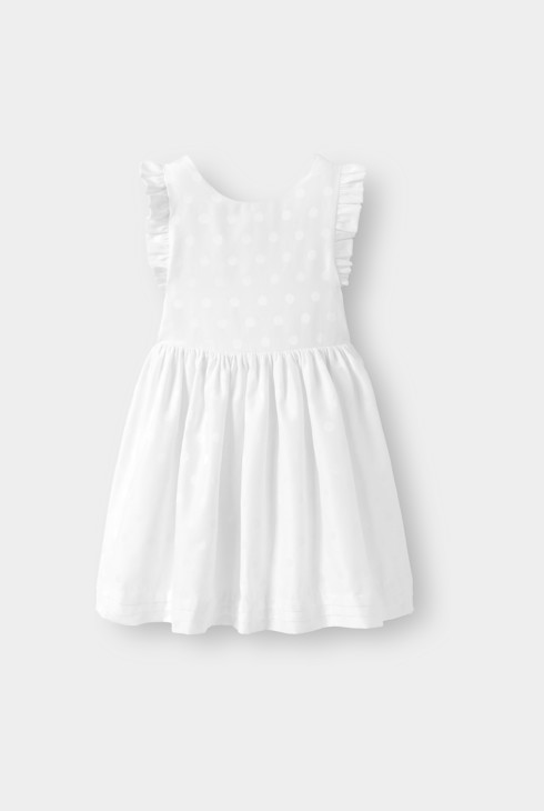 Robe chic blanche fille 1